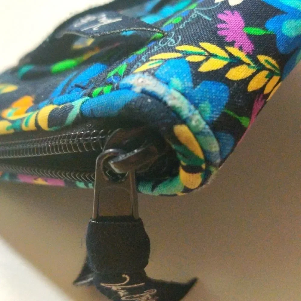 Vera Bradley MidNight Blue and Black Hues Floral Clutch Wallet - Picture 15 of 16